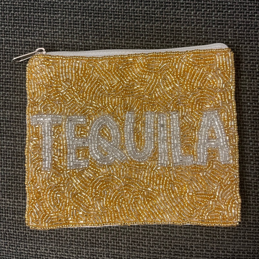 Beaded Tequila Mini Pouch